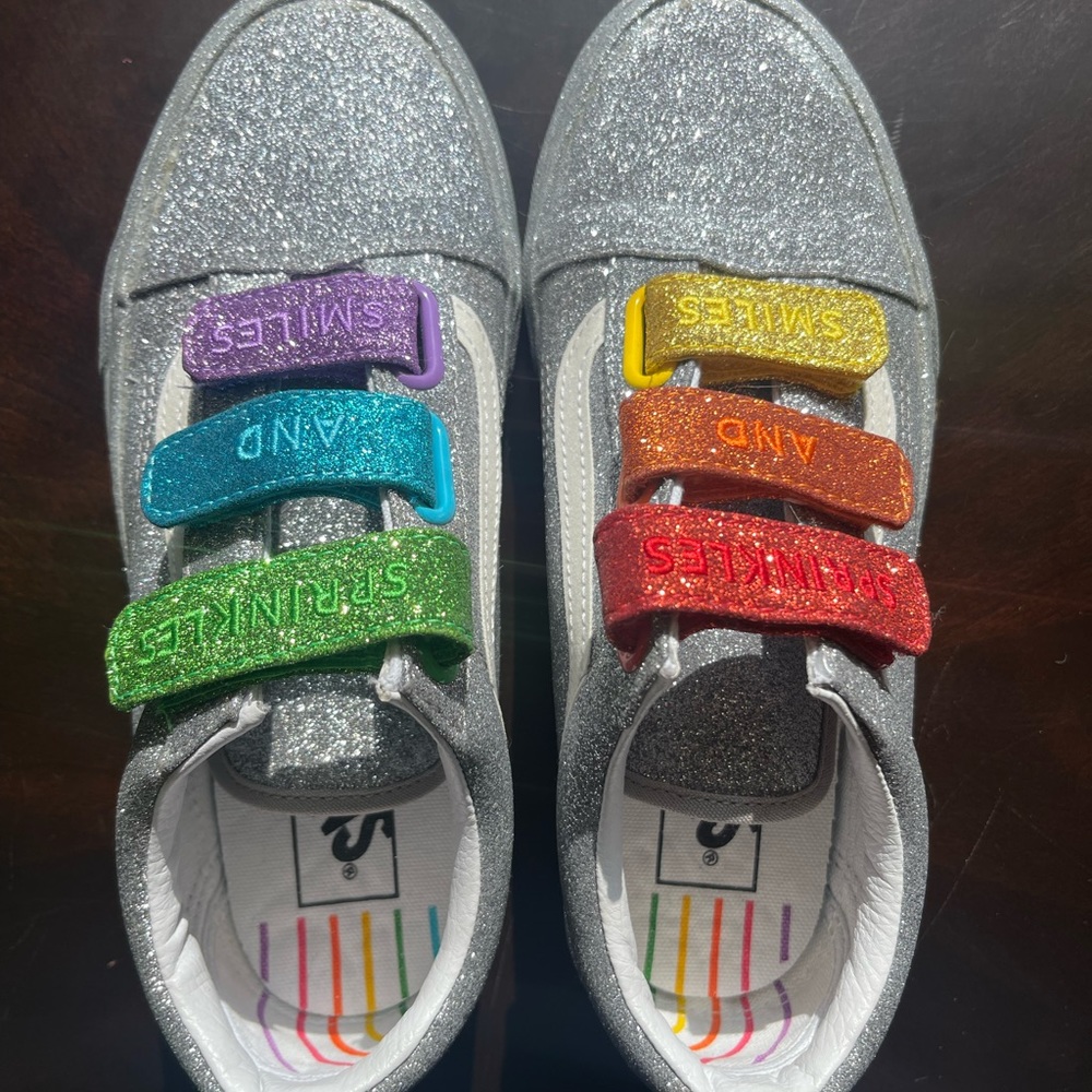Vans glitter flour shop shoes